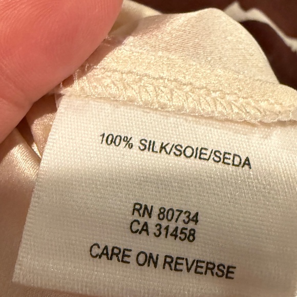 BCBG MAX ARIA 100% Silk Dress Womans SZ 4 V-Neck Maxi Dress Empire Waist Boho - Picture 8 of 16